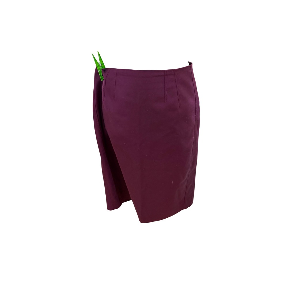 White House‎ Black Market Plum Purple Pencil Skirt Seam Detail Size 8